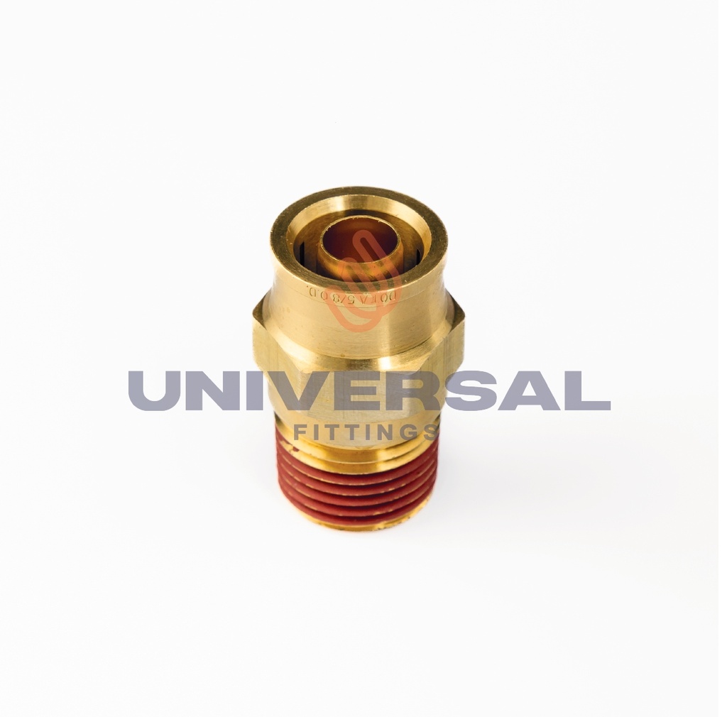 UQ68-DOT-04-02 Conector Rápido Recto PUSH IN DOT Terminal Macho 1/4" OD x 1/8" NPT