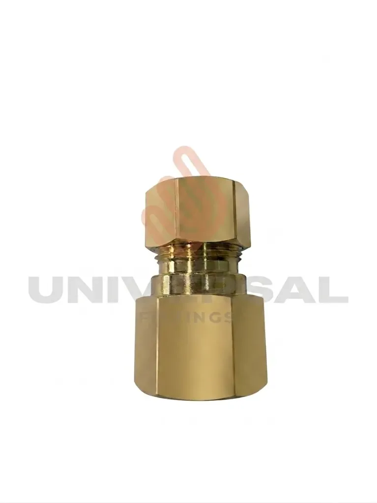U-66F-03-02 Conector Recto Terminal Hembra de Compresión 3/16" OD x 1/8" NPT