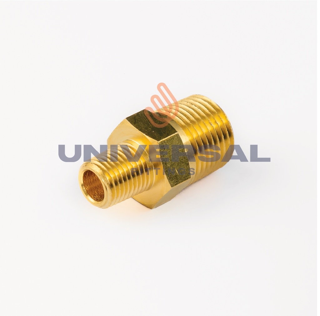 U-123B-06-02 Niple Reductor Hexagonal 3/8" x 1/8"