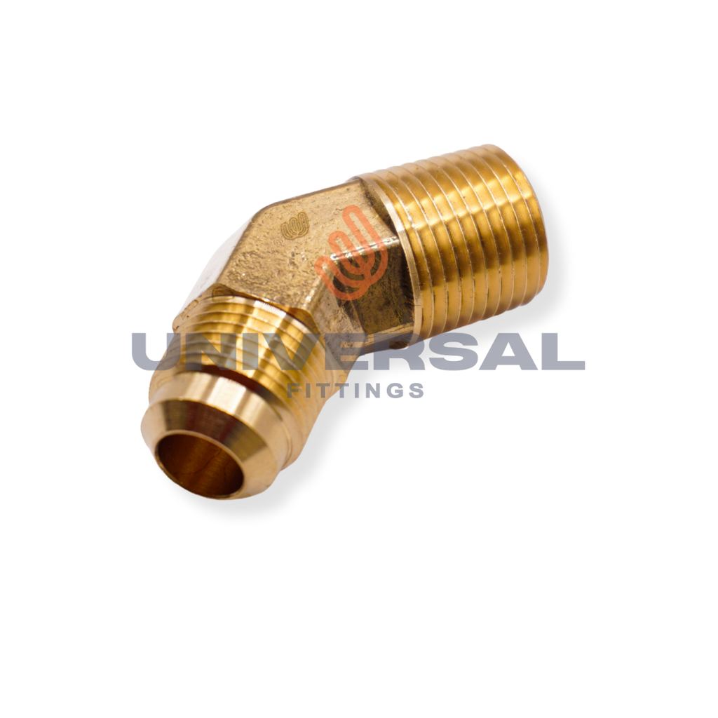 U-54F-06-06 Codo 45° Terminal Macho 3/8" Flared 45º x 3/8" NPT