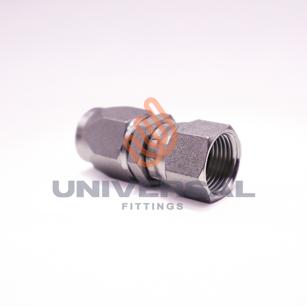 6SW-6RFJX Conexión Reusable Hembra 3/8" JIC 37º Para Manguera D.I. 5/16" SAE 100R14