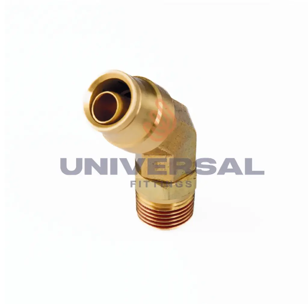 UQ74-DOT-12-08 Codo 45º Rápido PUSH IN DOT Terminal Macho 3/4" OD x 1/2" NPT