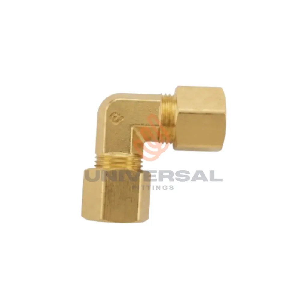 U-65F-06 Codo 90º Unión Compresión 3/8"