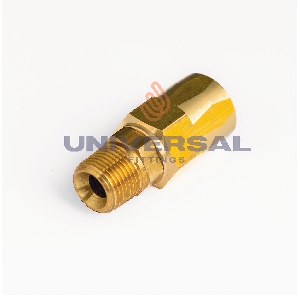 UAB-06-04-MP Conexión Reutilizable Frenos de Aire Macho 3/8" x 1/4" NPT
