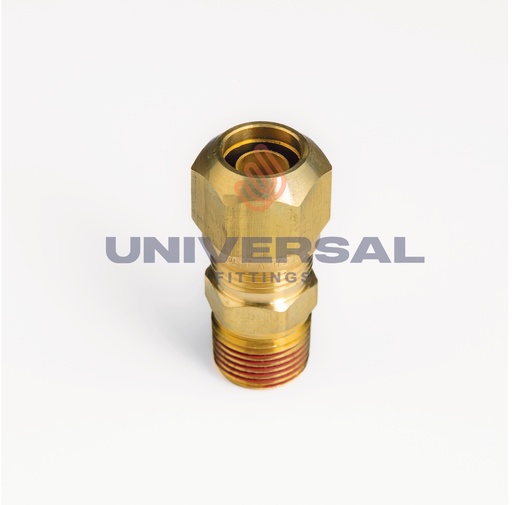 U-4-468F-04-04 Conector Recto Terminal Macho NTA 1/4" OD x 1/4" NPT