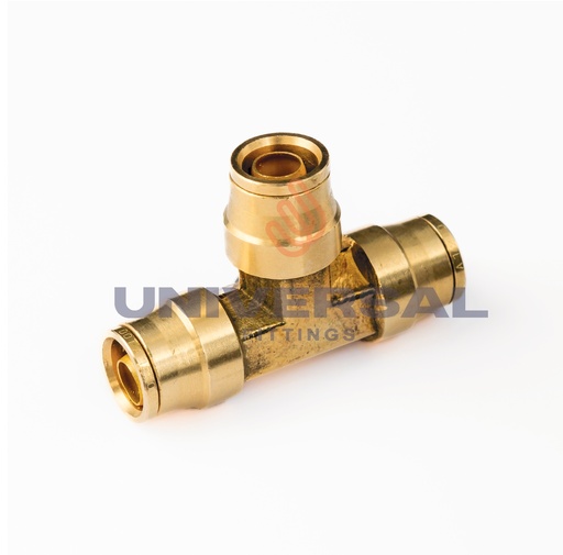 UQ64-DOT-06 Tee Unión Rápida PUSH IN DOT 3/8" OD