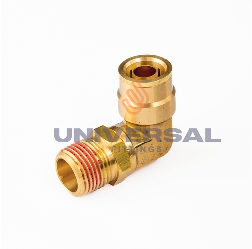 UQ69-DOTS-12-08 Codo 90º Rápido Giratorio PUSH IN DOT Terminal Macho 3/4" OD x 1/2" NPT