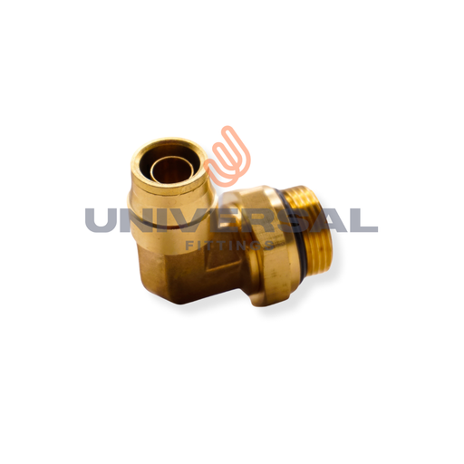 UQM69-DOTS-04-M16 Codo 90°  Rápido Giratorio PUSH IN DOT Terminal Macho Milimétrico 1/4" OD x M16