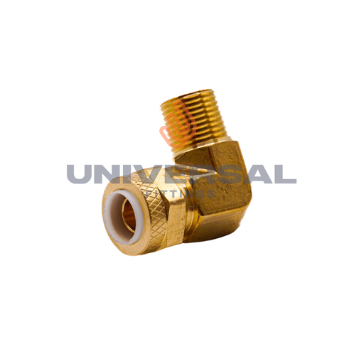 U-269P-08-06 Codo 90º Terminal Macho 1/2" OD x 3/8" NPT
