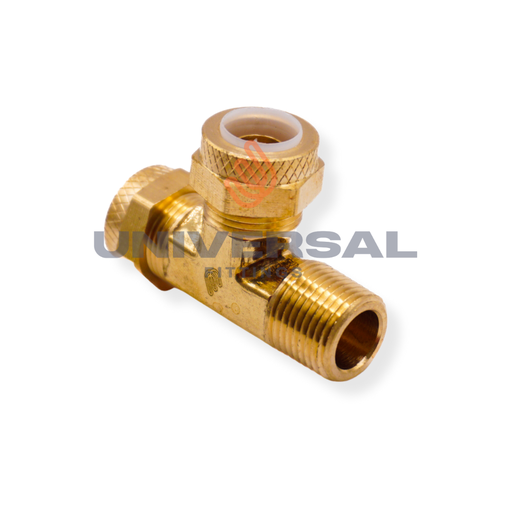 U-271P-08-06 Tee Macho Lateral 1/2" OD x 3/8" NPT