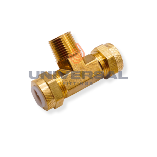U-272P-08-06 Tee Macho al Centro 1/2" OD x 3/8" NPT